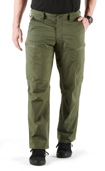 5.11 Tactical Apex Pant in TDU green, front view
